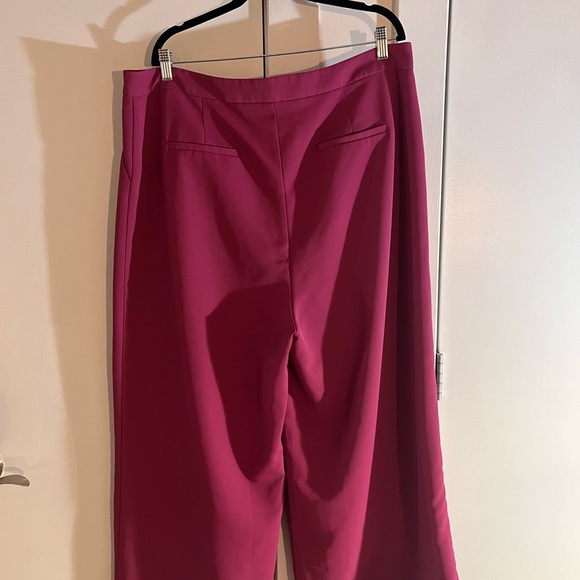 Nasty Gal. Purple wide leg trouser. - Picture 3 of 4